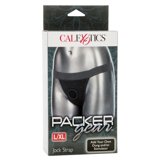 CalExotics Packer Gear Black Jock Strap | thevibed.com