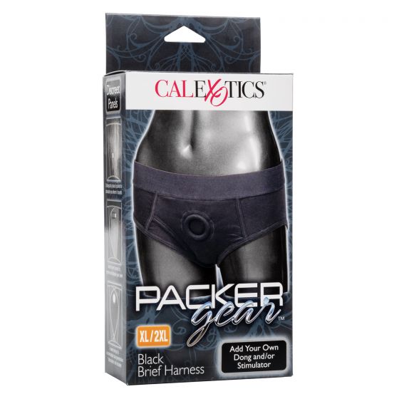 CalExotics Packer Gear Black Harness Briefs | thevibed.com