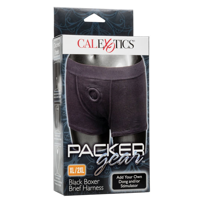 CalExotics Packer Gear Black Boxer Brief Harness | thevibed.com