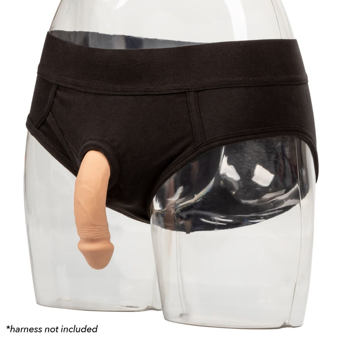 CalExotics Packer Gear 4 Inch Silicone Packing Penis | thevibed.com