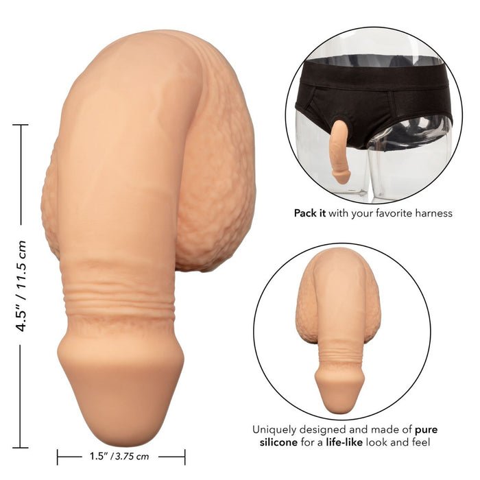 CalExotics Packer Gear 5 Inch Silicone Packing Penis | thevibed.com
