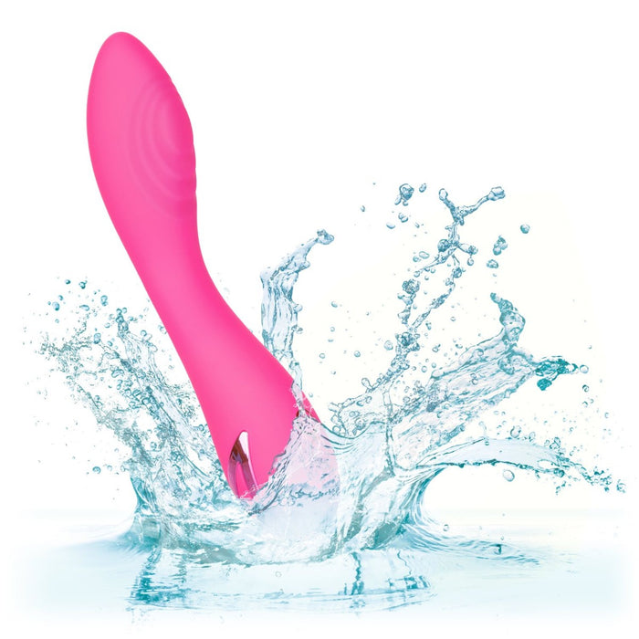CalExotics California Dreaming Surf City Centerfold Thumping Wand Massager Pink | thevibed.com
