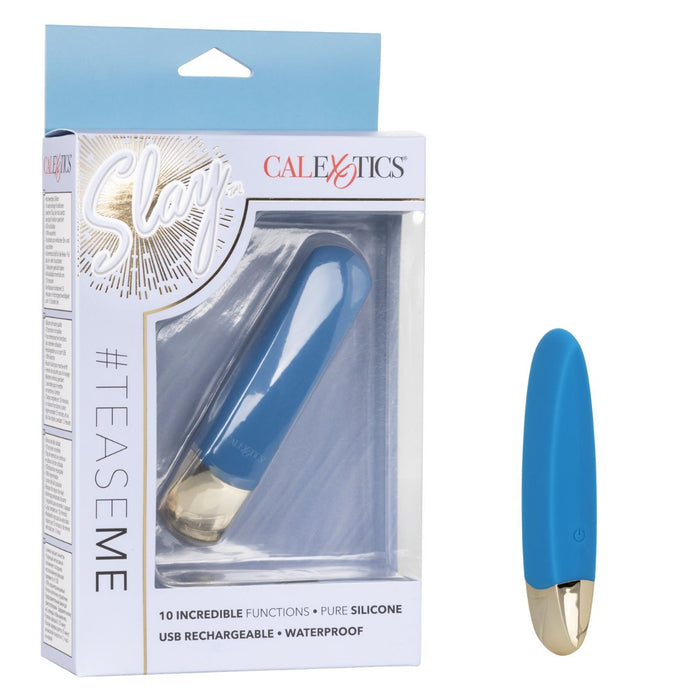 CalExotics Slay #TeaseMe Waterproof Rechargeable Mini Bullet Vibrator | thevibed.com