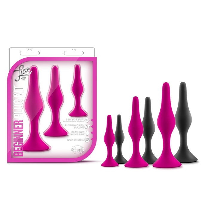 Blush Luxe Beginner Silicone Butt Plug Kit | thevibed.com
