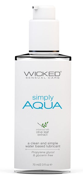 Wicked Sensual Care Simply Aqua Water-Based Personal Lubricant | thevibed.com