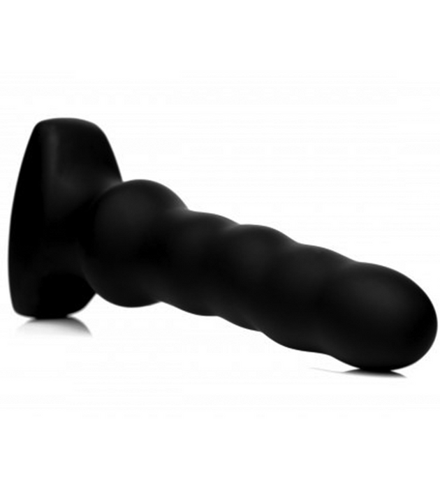 XR Brands Thunderplugs Vibrating & Squirming Butt Plug with Remote Control | thevibed.com