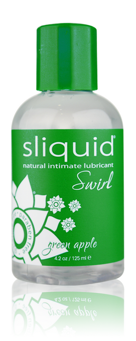 Sliquid Naturals Swirl Green Apple Tart Flavored Personal Lubricant | thevibed.com