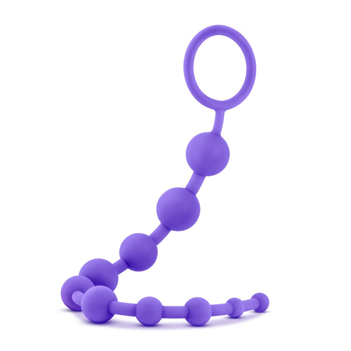Blush Luxe 10 Silicone Graduating Size Anal Bead String | thevibed.com