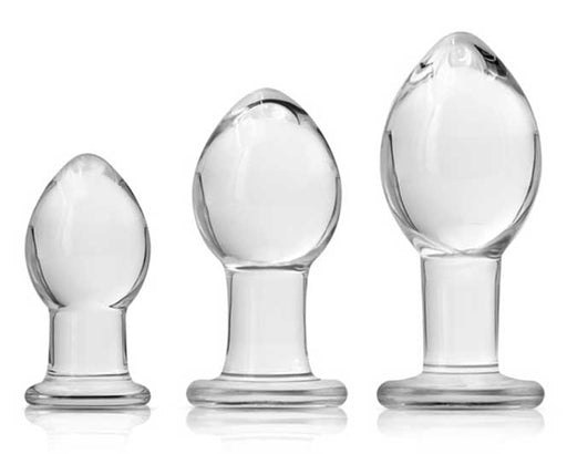NS Novelties Crystal Glass Anal Trainer Kit | thevibed.com