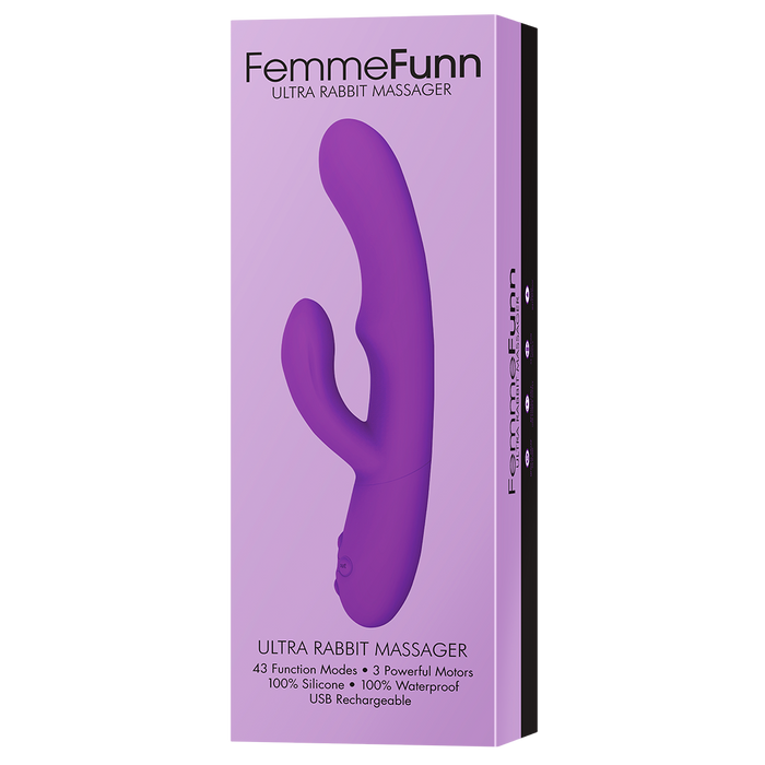 FemmeFunn Ultra Rabbit Rechargeable Dual Stimulation Vibrator | thevibed.com