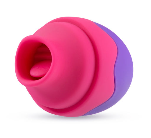 Blush Aria Flutter Tongue Mini Rechargeable Clitoral Vibrator | thevibed.com