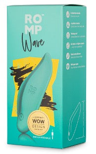 ROMP Wave Clitoral Massage Rechargeable Waterproof Vibrator Mint | thevibed.com