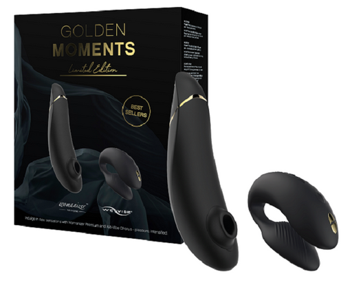 We-Vibe Womanizer Golden Moments Limited Edition Set Premium and Chorus | thevibed.com