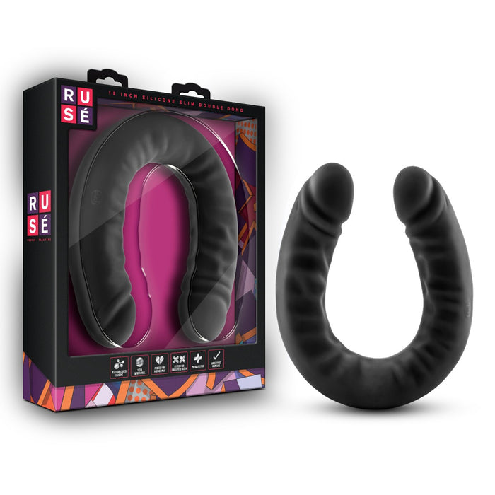 Blush Ruse 18" Silicone Double Headed Dildo | thevibed.com